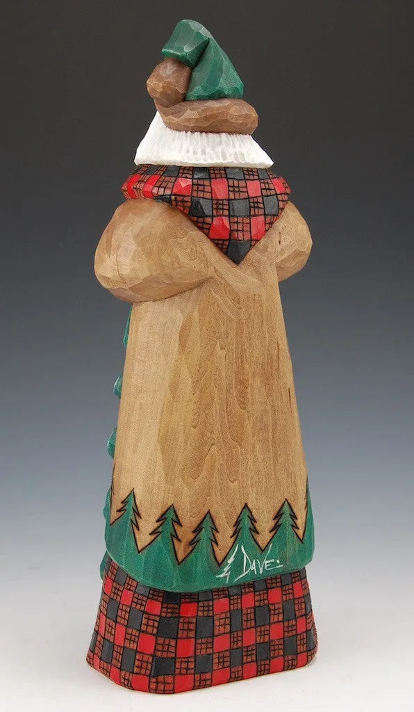 12 inch Evergreen Santa by Dave Francis