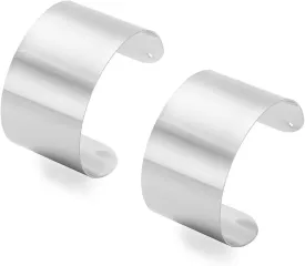 2 Pcs Cuff Bangle Bracelet for Women Wide Open Cuff Bracelets Gold Sliver Wrist Cuff Wrap Bracelets Adjustable