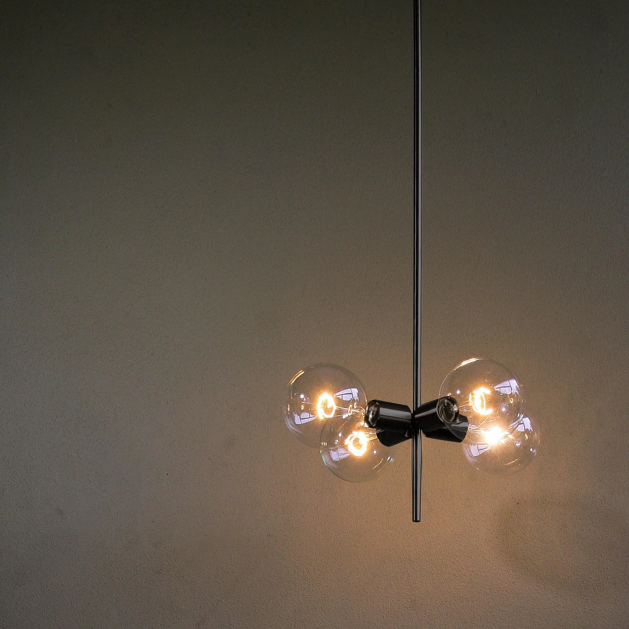 4 Globe Modern Linear Chandelier