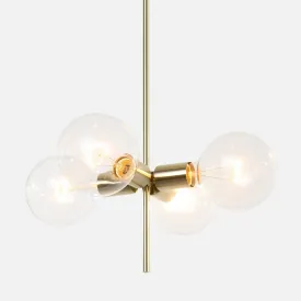 4 Globe Modern Linear Chandelier