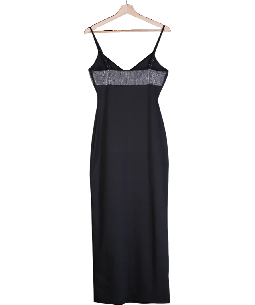 4th & Reckless Black Embellished Trim Maxi Dress- Sofie UK 8