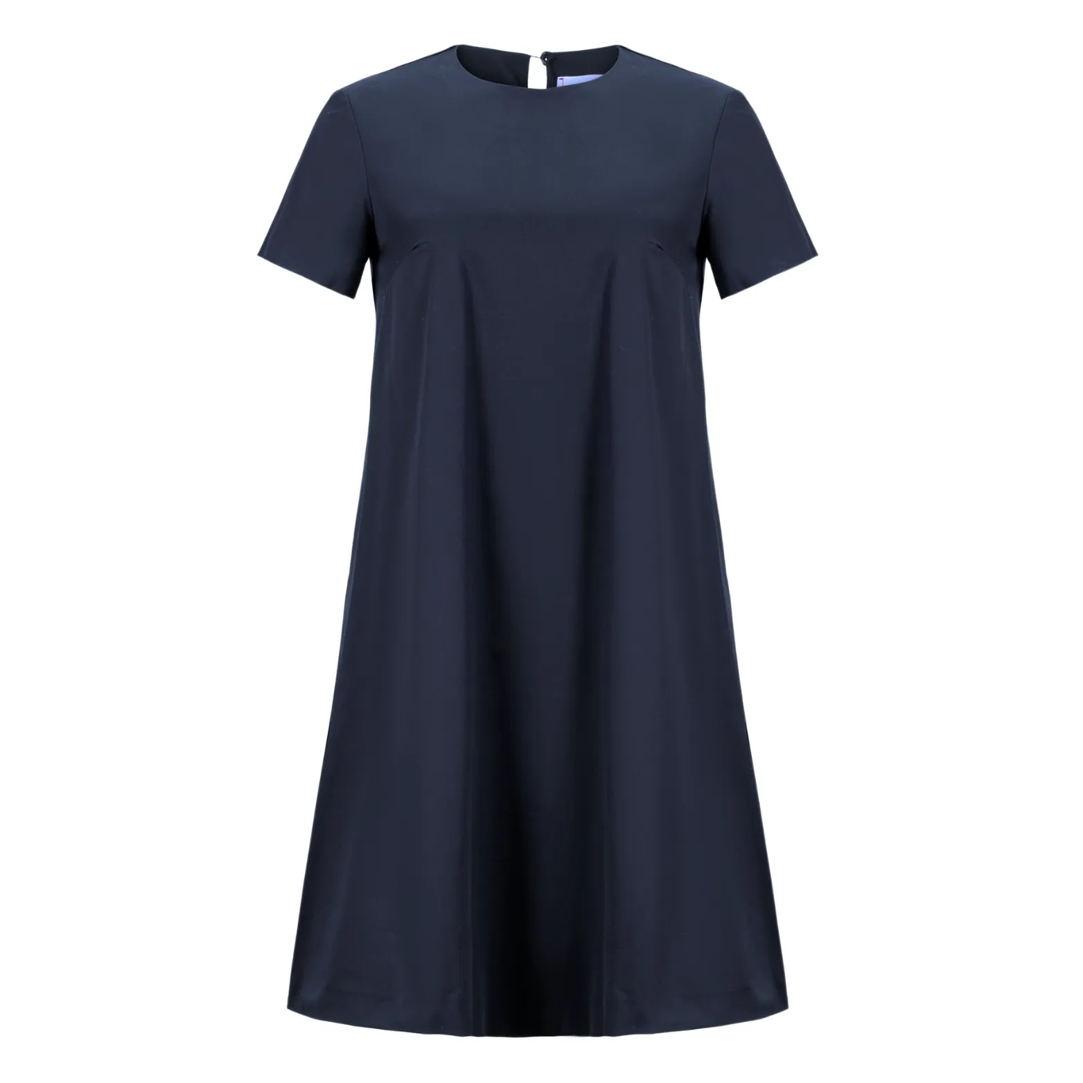 A-line Short Sleeve Dress - Deep Navy