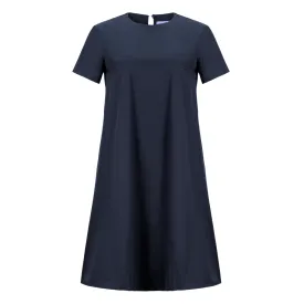 A-line Short Sleeve Dress - Deep Navy