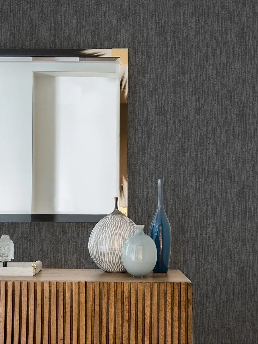 Abel Charcoal Textured Wallpaper from the Radiance Collection
