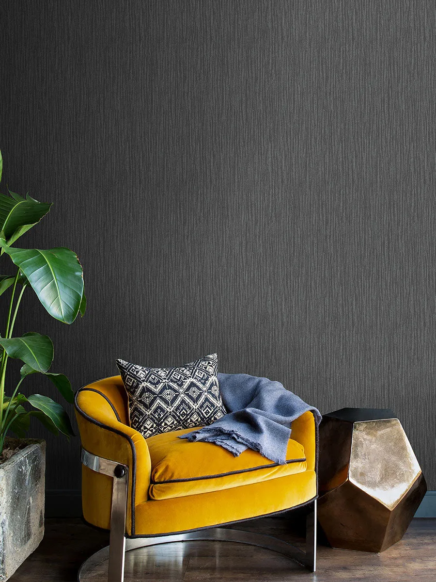 Abel Charcoal Textured Wallpaper from the Radiance Collection