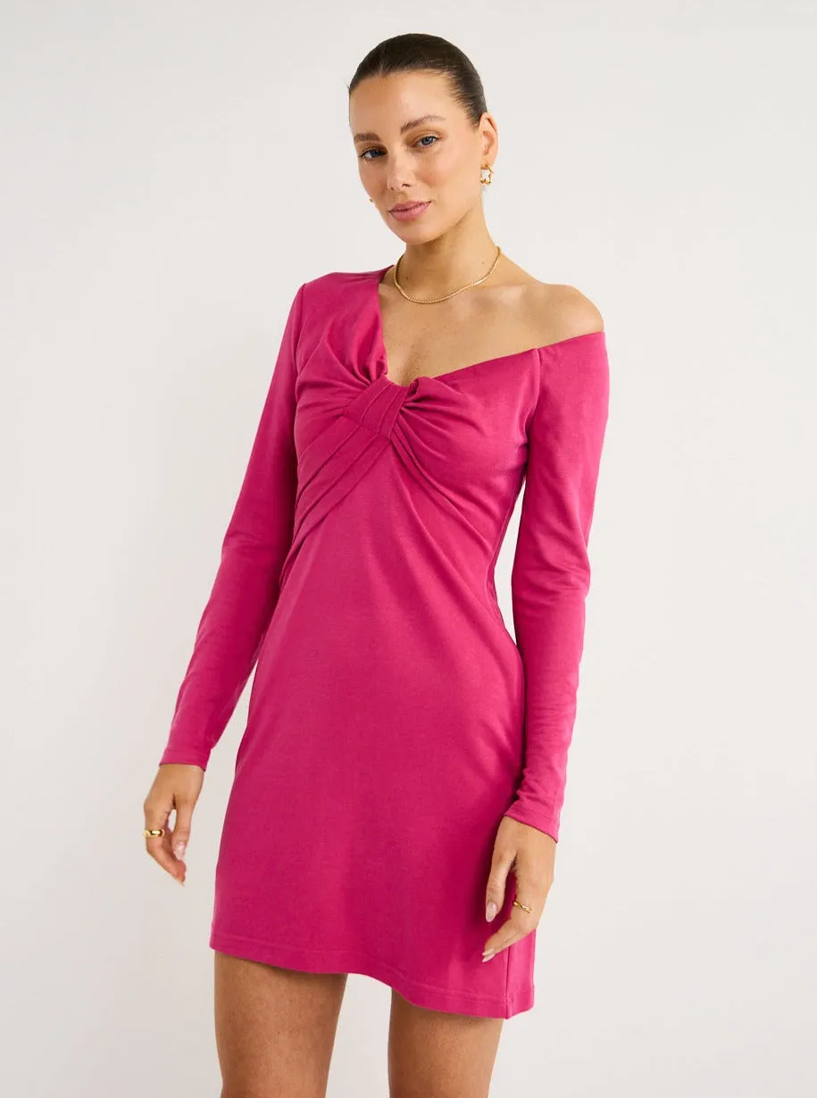 Acler Tompkins Dress in Mulberry