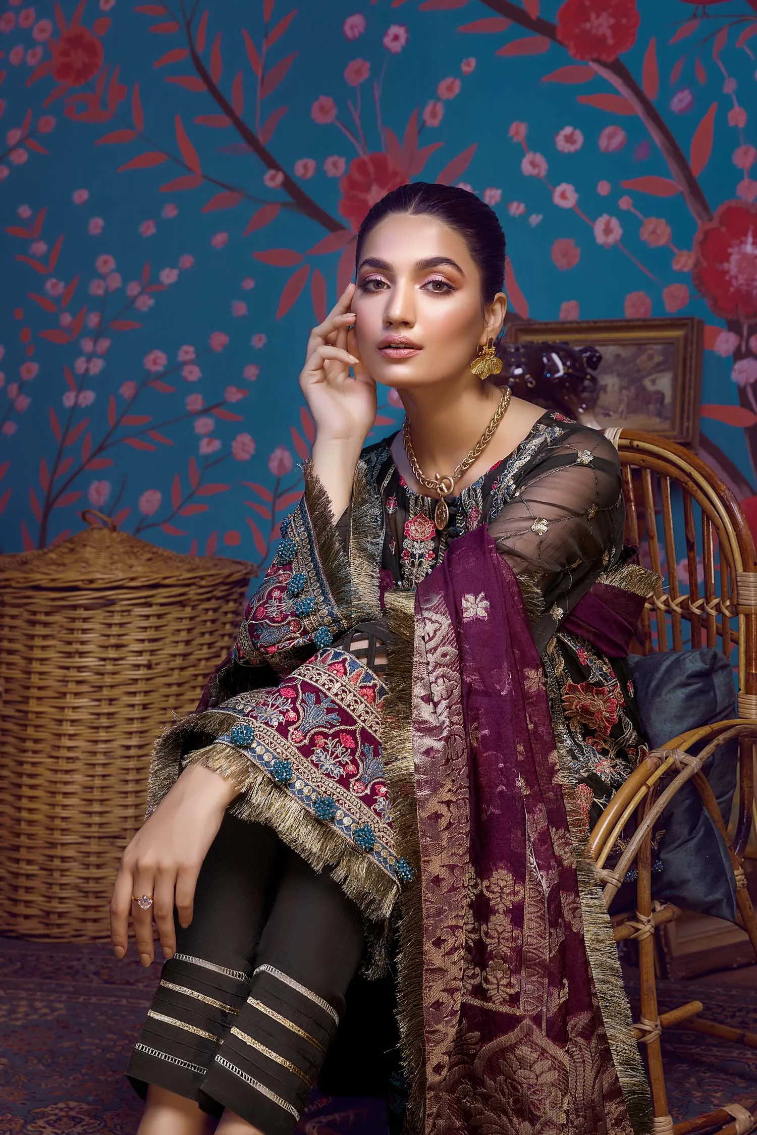 Adan's Libas Barroco · Formal Embroidered Chiffon Collection – Royalis