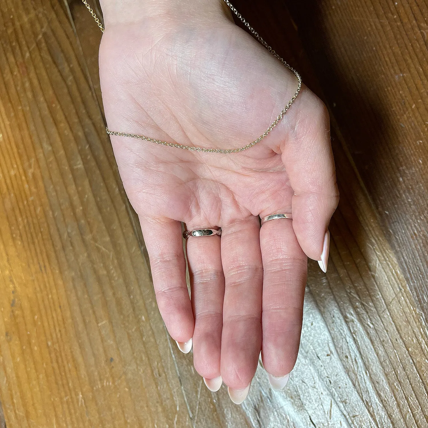 Adjustable Sterling Silver Cable Chain