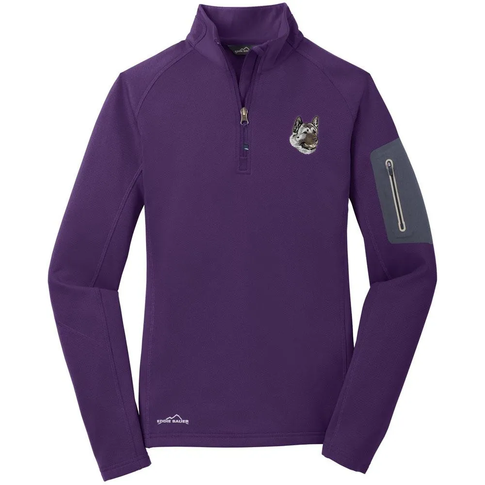 Akita Embroidered Eddie Bauer Ladies Half Zip Performance Fleece