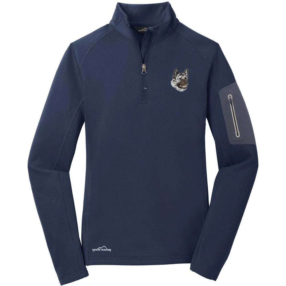 Akita Embroidered Eddie Bauer Ladies Half Zip Performance Fleece