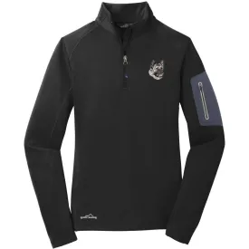 Akita Embroidered Eddie Bauer Ladies Half Zip Performance Fleece