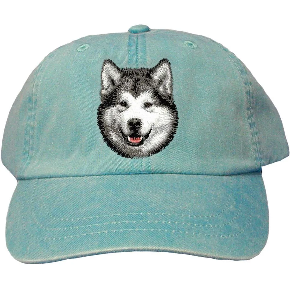 Alaskan Malamute Embroidered Baseball Cap