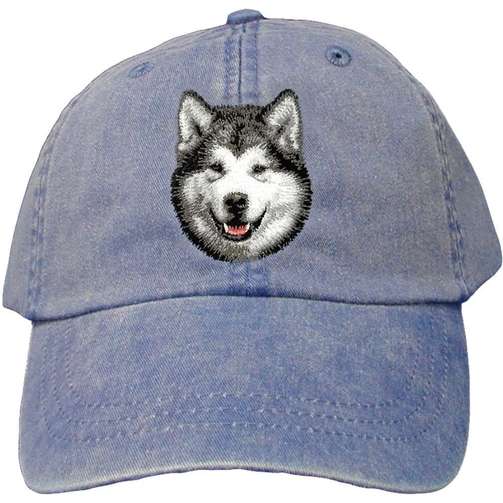 Alaskan Malamute Embroidered Baseball Cap