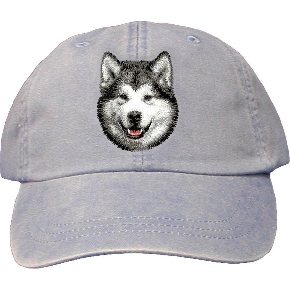 Alaskan Malamute Embroidered Baseball Cap