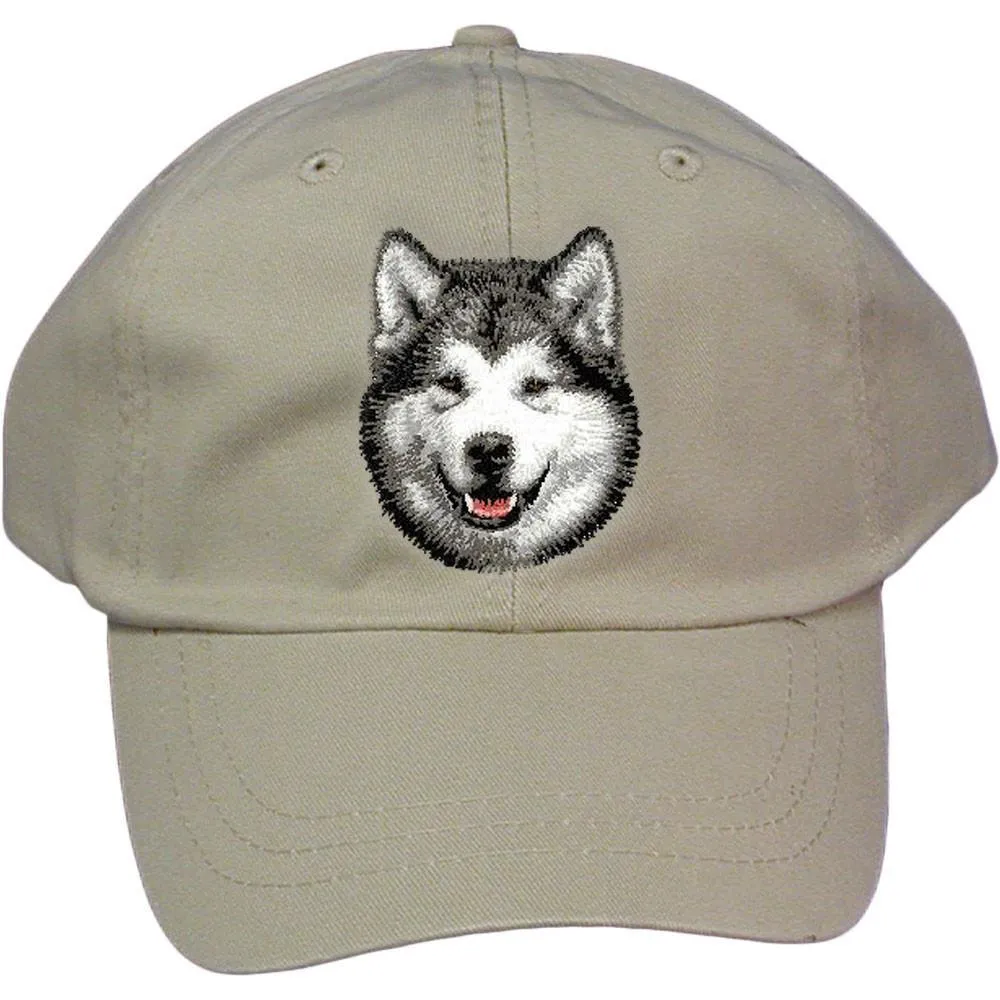 Alaskan Malamute Embroidered Baseball Cap