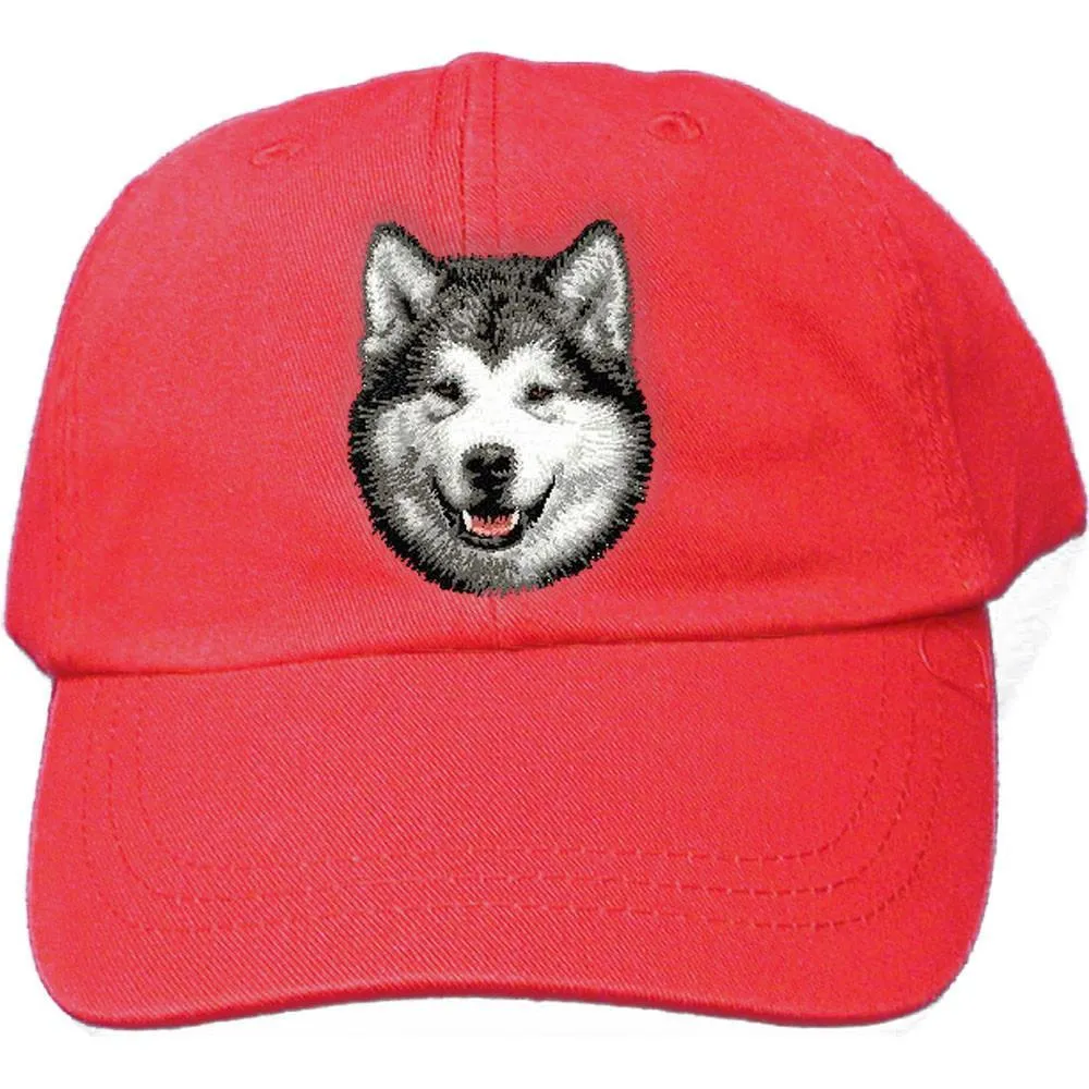 Alaskan Malamute Embroidered Baseball Cap