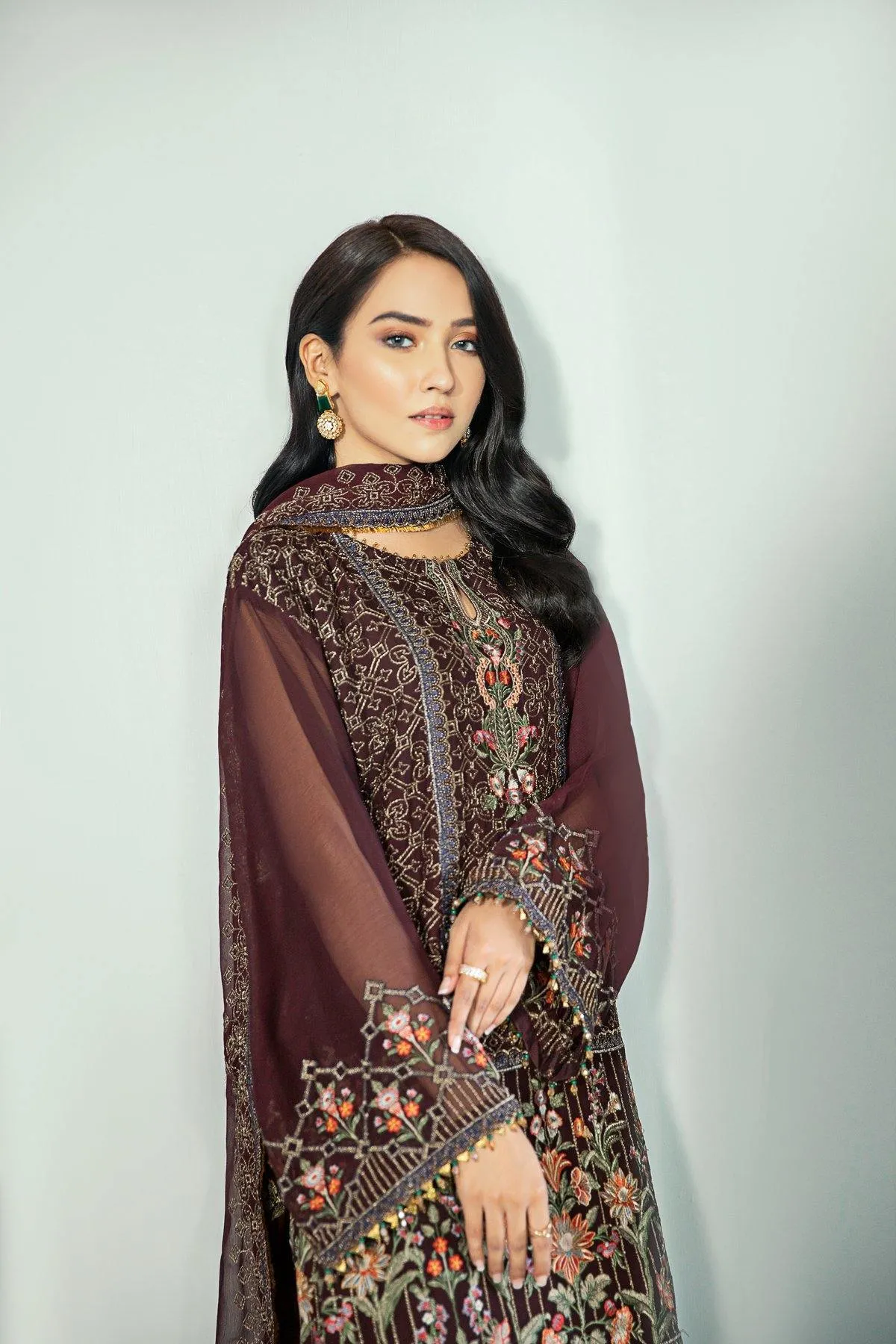 Alizeh Embroidered Chiffon Collection Vol-3 – Jamun