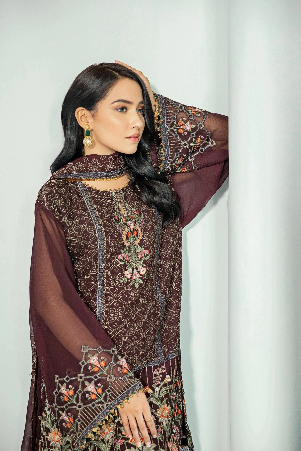 Alizeh Embroidered Chiffon Collection Vol-3 – Jamun