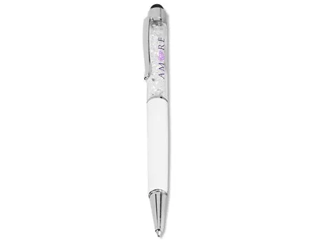 Allure Stylus Ball Pen - Solid White (PEN-1414-SW)