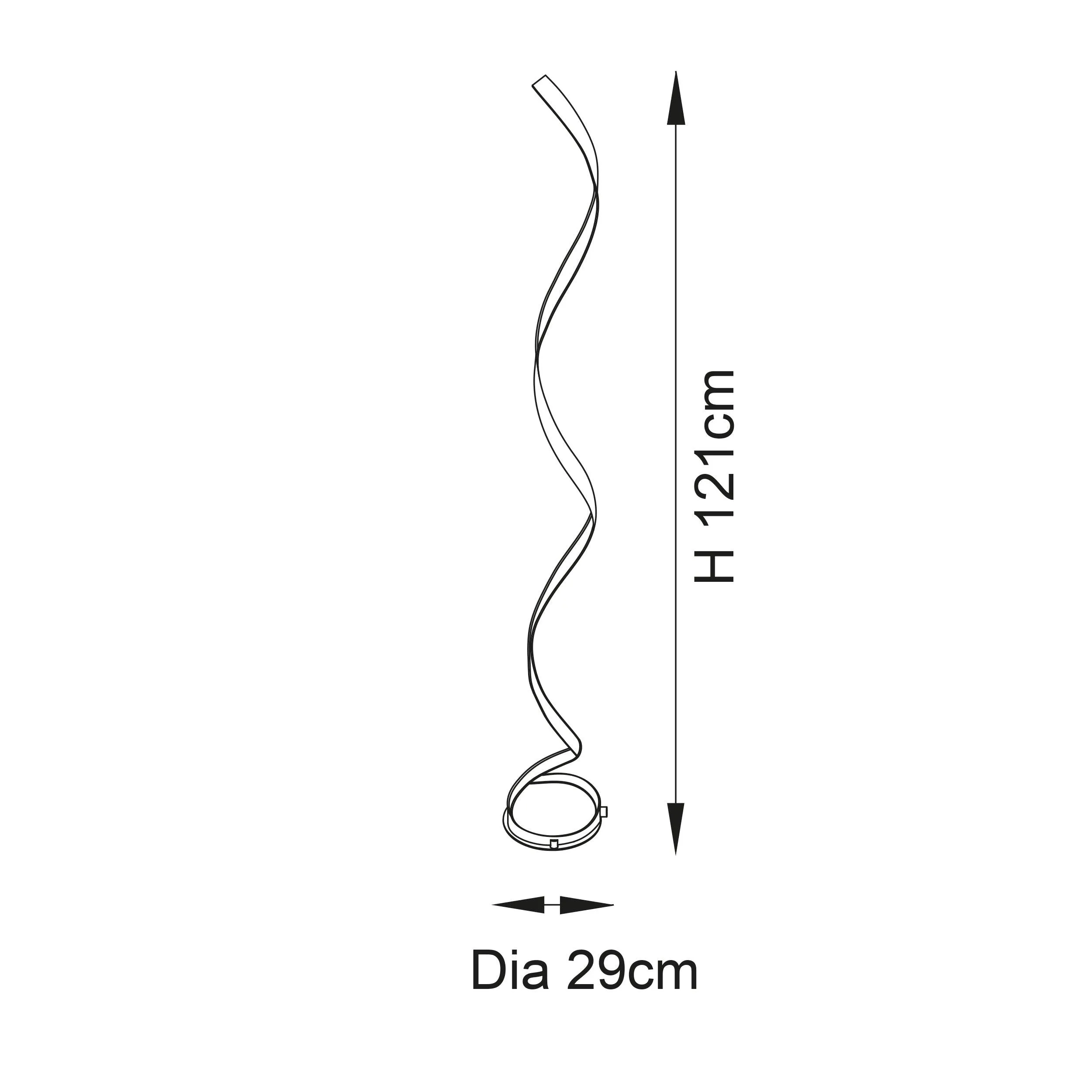 Aria Modern Gold LED Floor Lamp