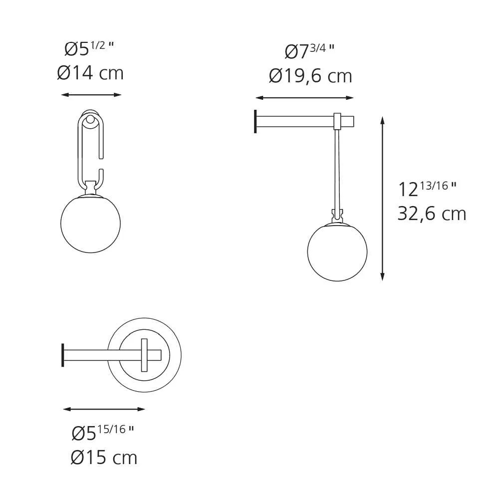 Artemide NH wall lamp