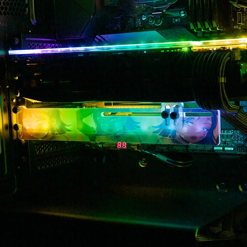 Bad to the Bone RGB GPU Support Bracket