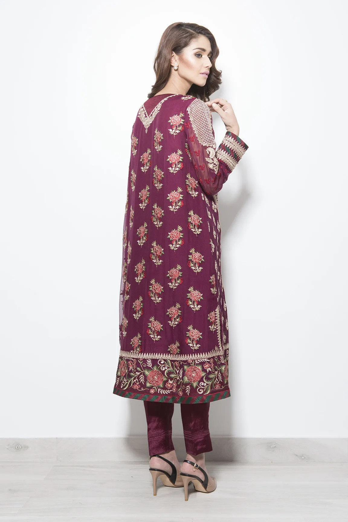 Baroque Luxury Chiffon Embroidered Collection - Mesmerizing Elegance