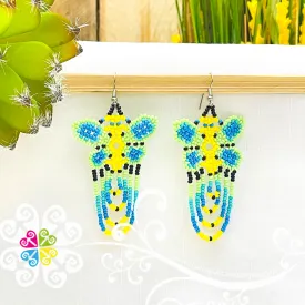 Beaded Butterfly Earrings