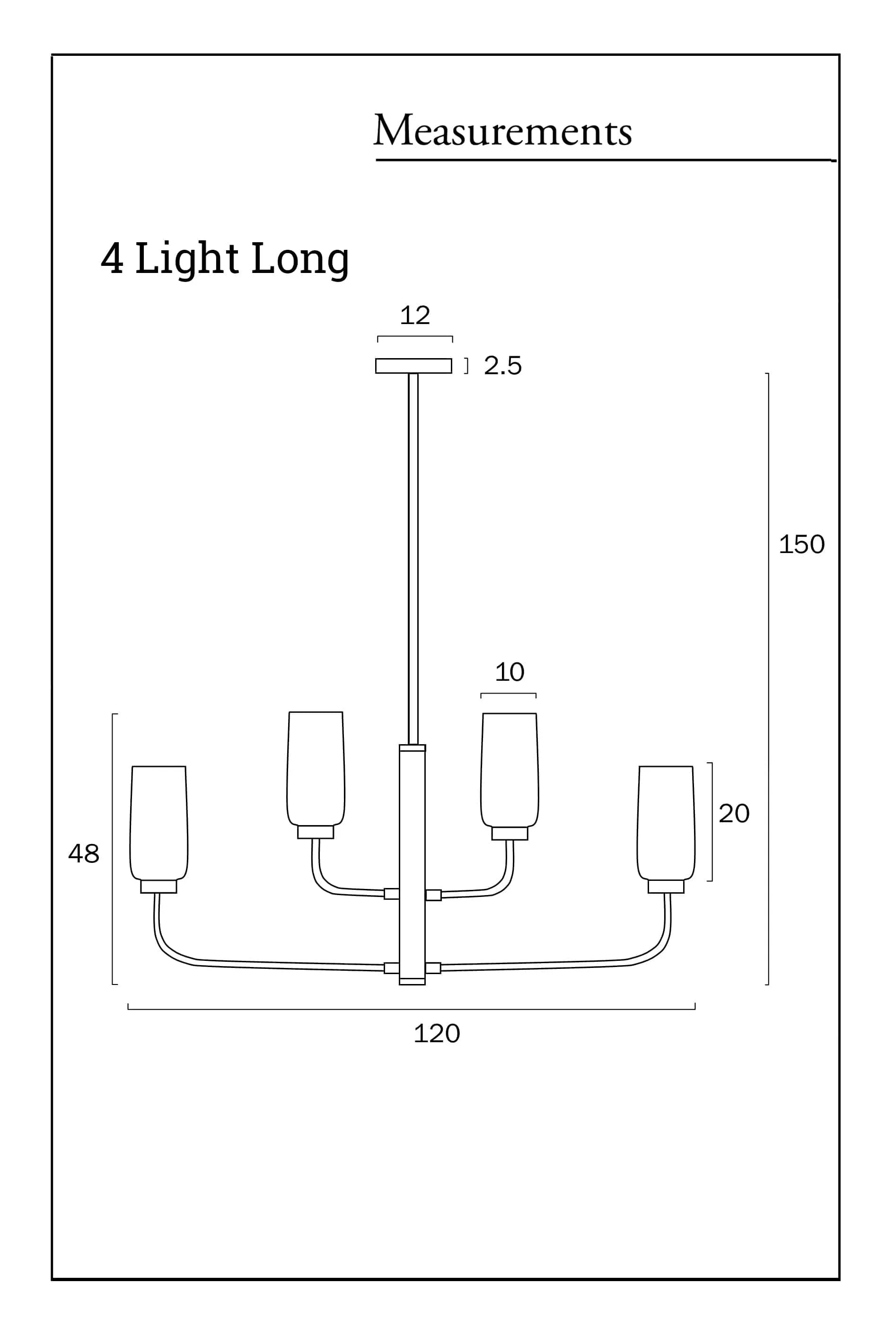 Boucherie Long Glass Pendant Light