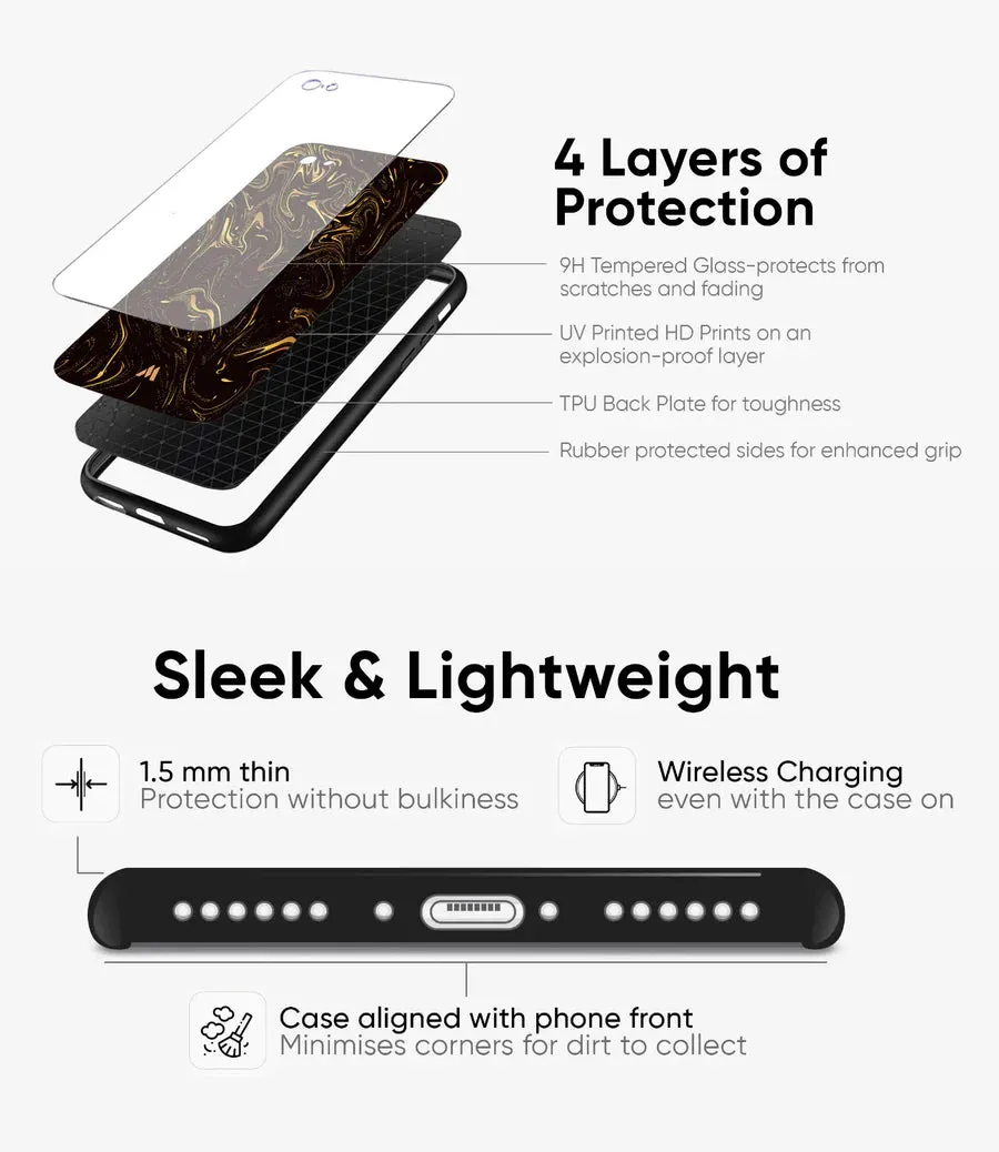 Butterfly Blueprints Vintage Glass Phone Case Cover