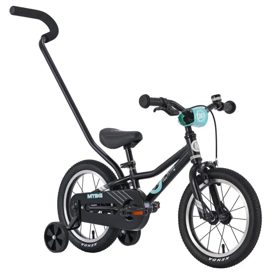 Byk E250 Mtb 14" - Inc Training Wheels & Handle - (matte Black/celeste)