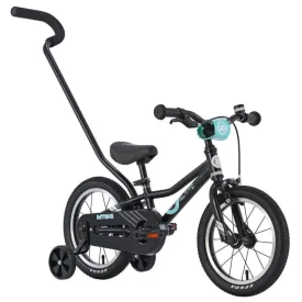 Byk E250 Mtb 14" - Inc Training Wheels & Handle - (matte Black/celeste)
