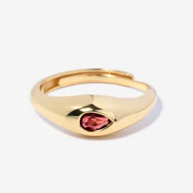 Caro Garnet Dome Ring