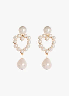 Casey Earrings -- Pearl