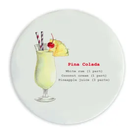 Ceramic Coaster - Cocktail Recipes Pina Colada