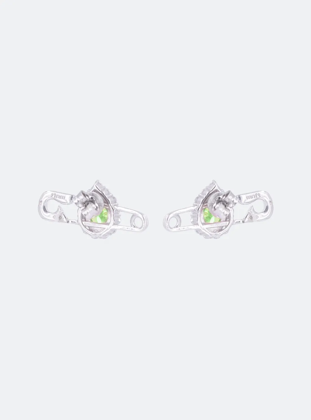 Cocktail safety-pin earrings