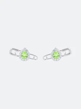 Cocktail safety-pin earrings