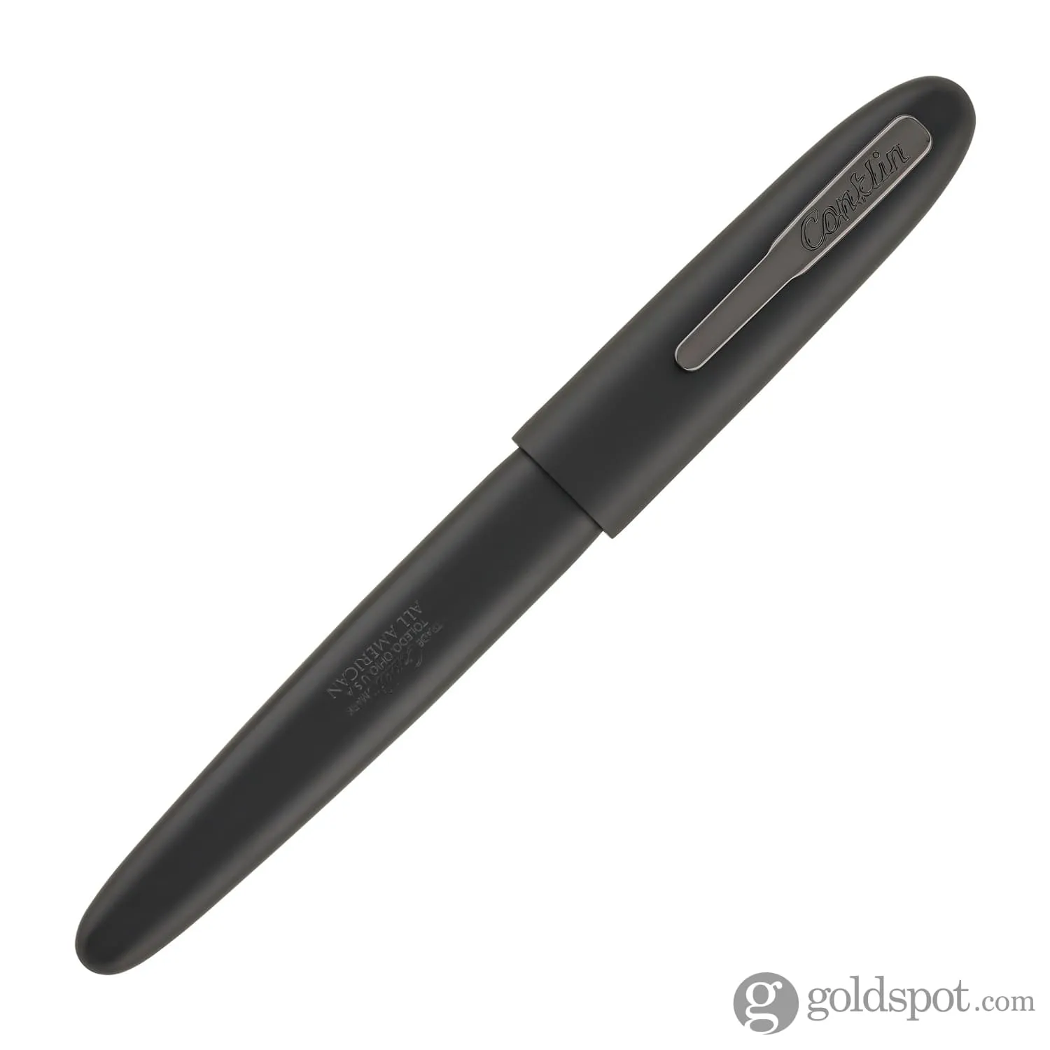 Conklin All American Rollerball Pen in Matte Black with Gunmetal Trim