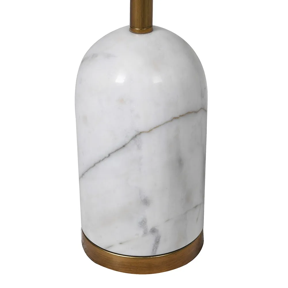 Contemporary Golden Dome and Marble Base Floor Lamp 160cm