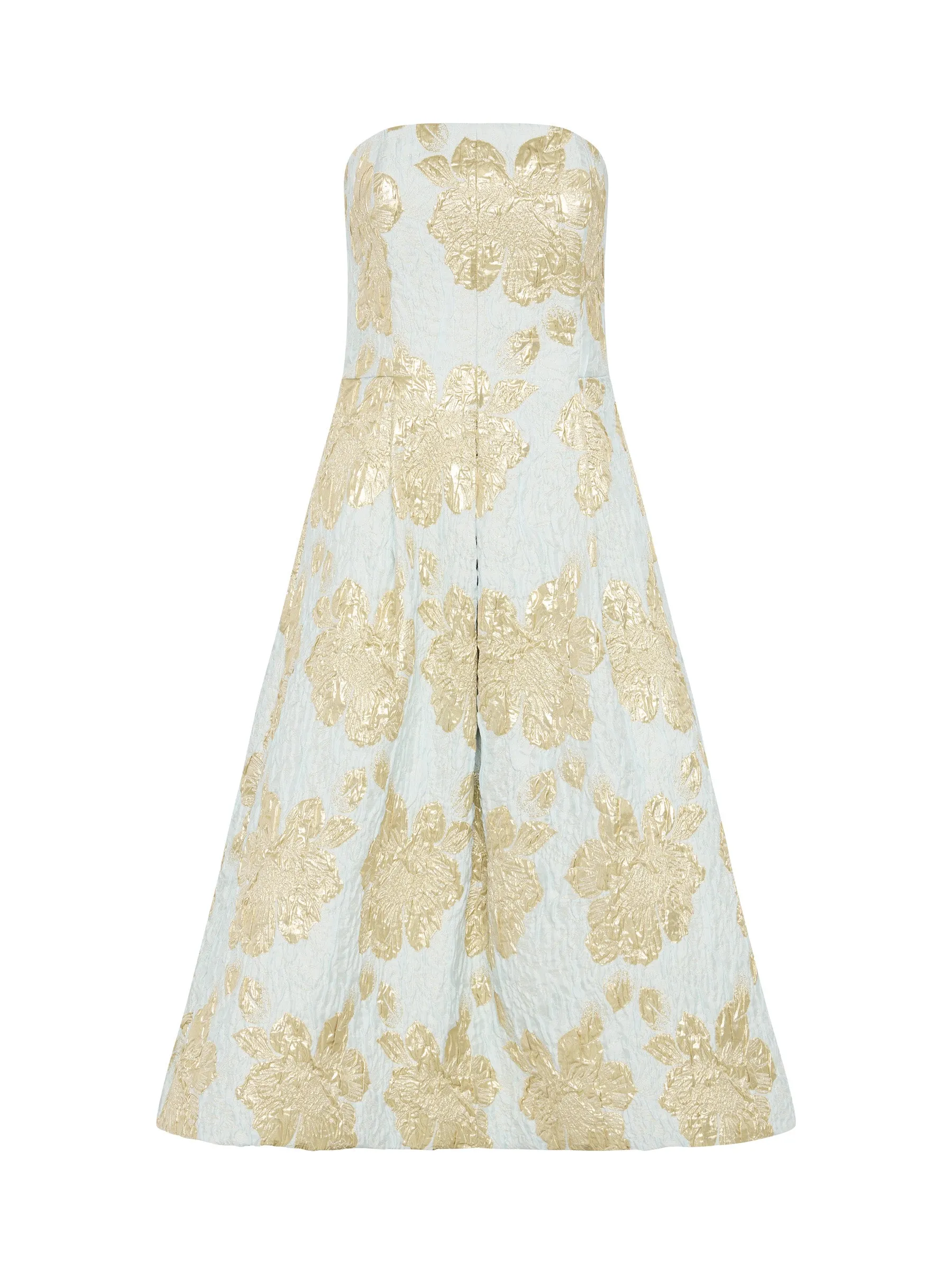 Cressida Strapless - Blue/Cream