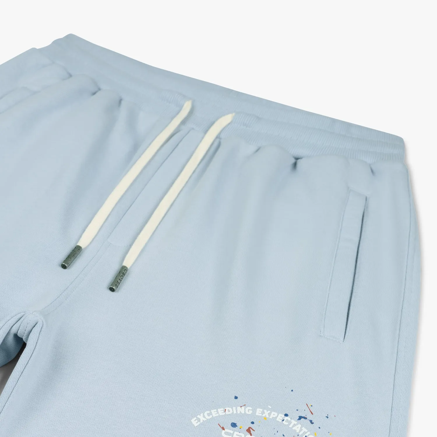 CROYEZ MAINTENANCE SHORT - GREY MELANGE/OFF-WHITE