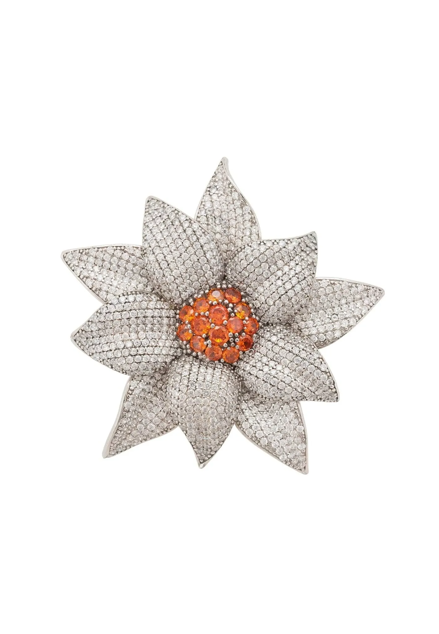 Daisy Flower Ring Silver