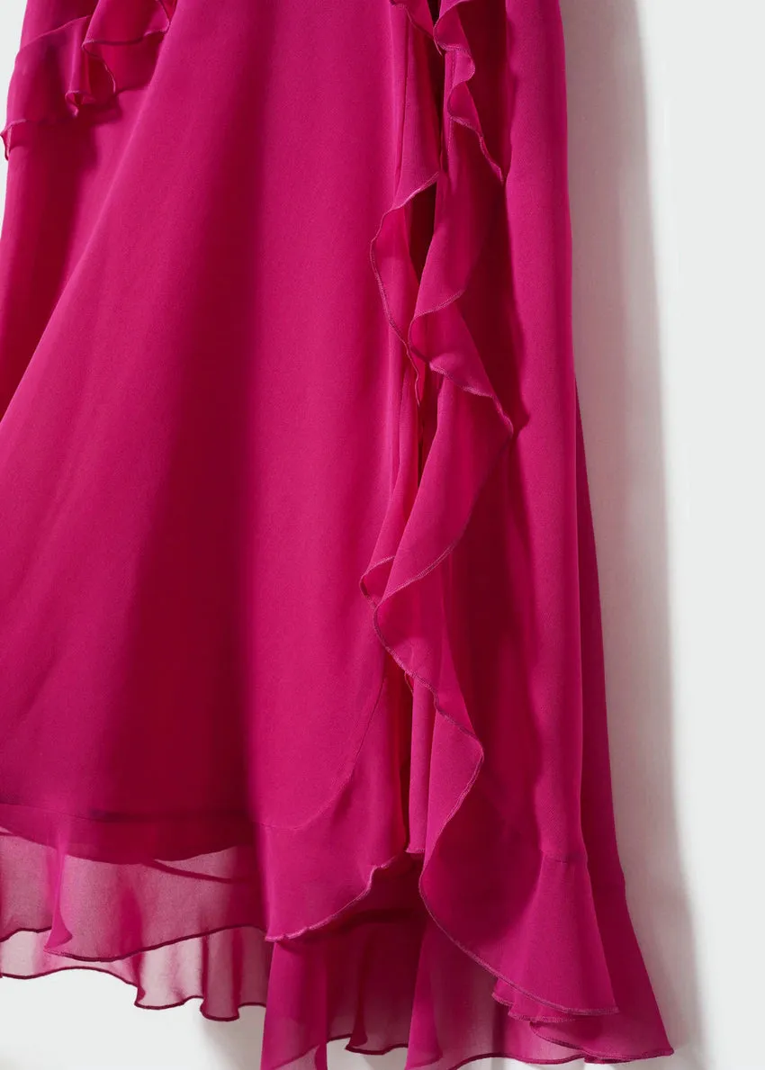 Elia Maxi floor length Dress with Ruffle Detailing