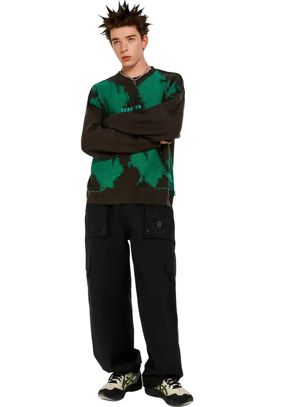 Embroidered Pullover Sweater