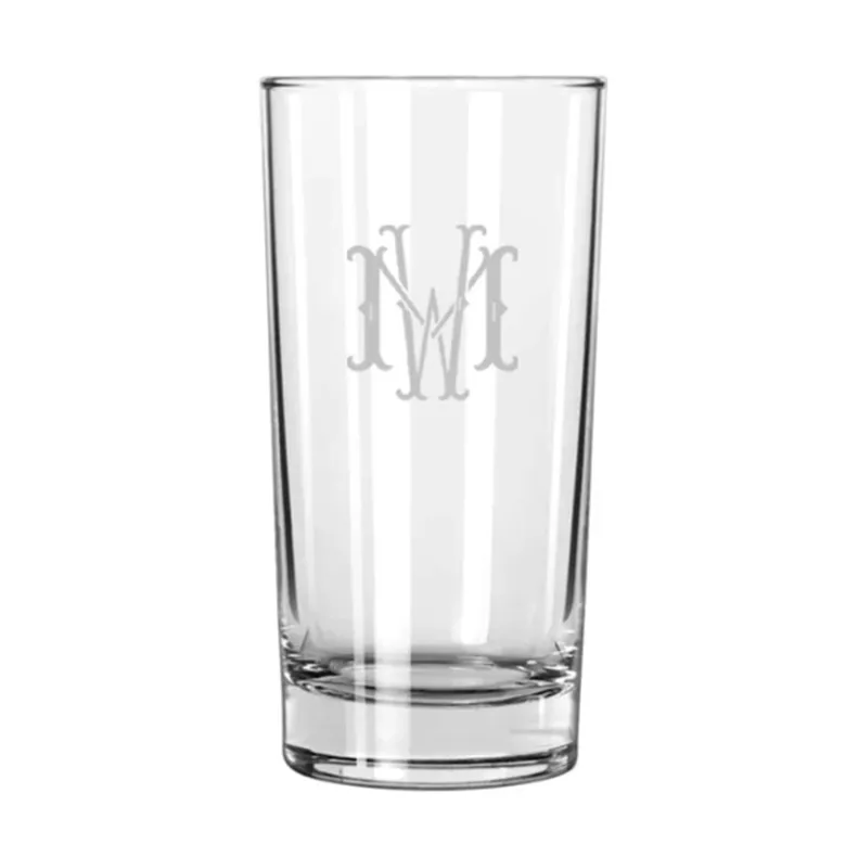 Engraved Cocktail Drinking Glass