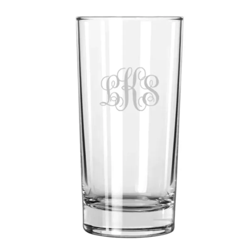Engraved Cocktail Drinking Glass