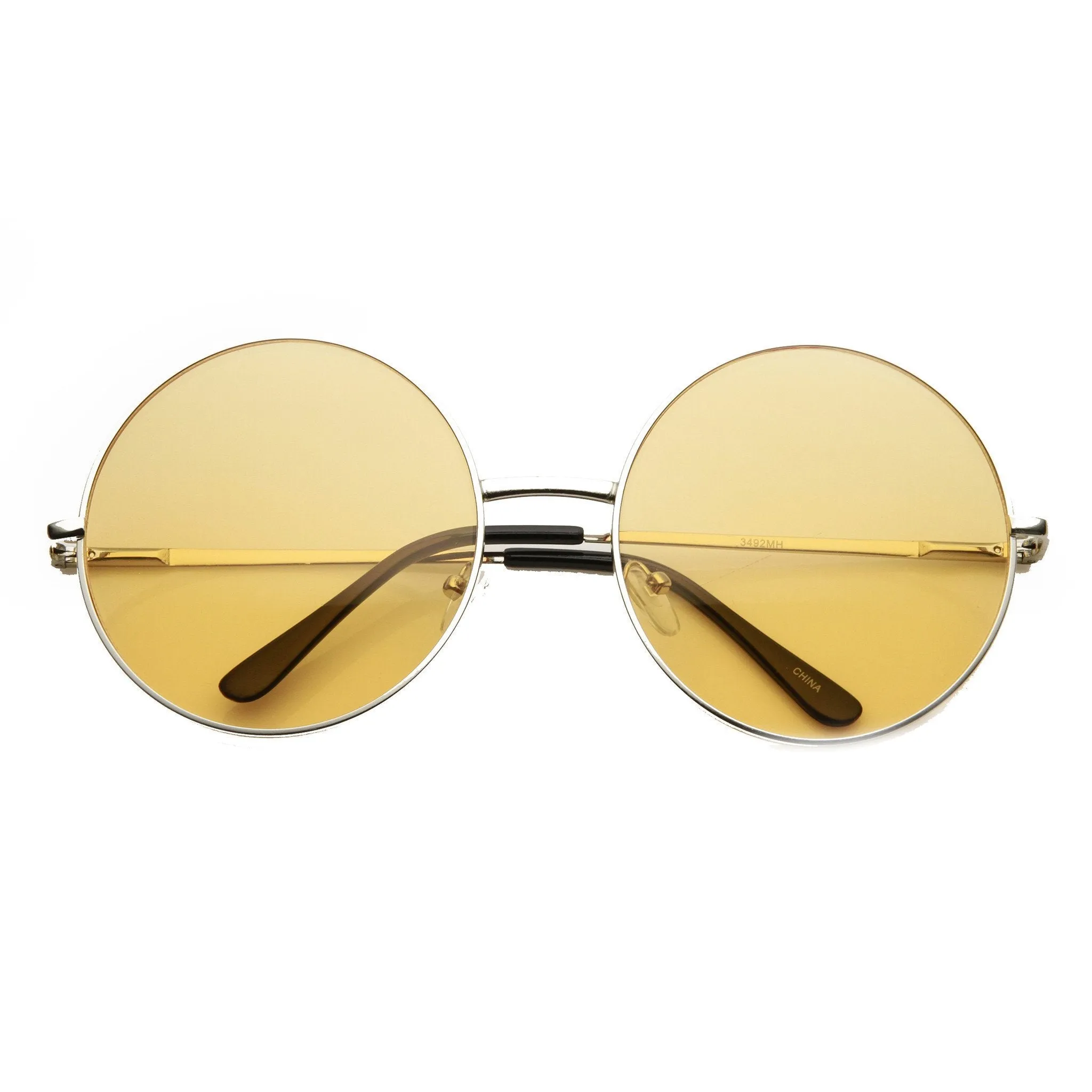 Festival Hippie Oversize Round Colorful Sunglasses