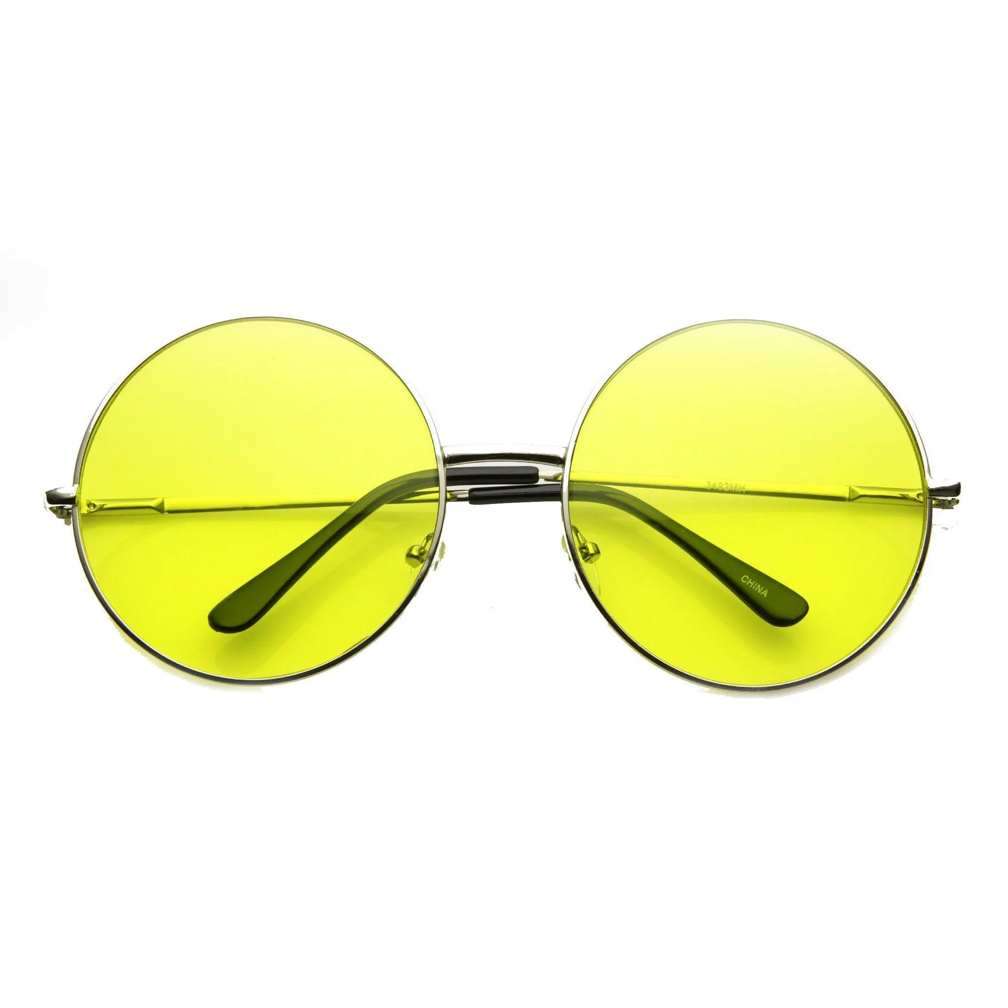 Festival Hippie Oversize Round Colorful Sunglasses