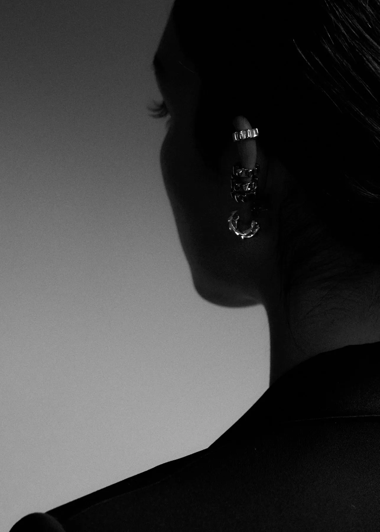 Fine Trim Ear Cuff | Silver
