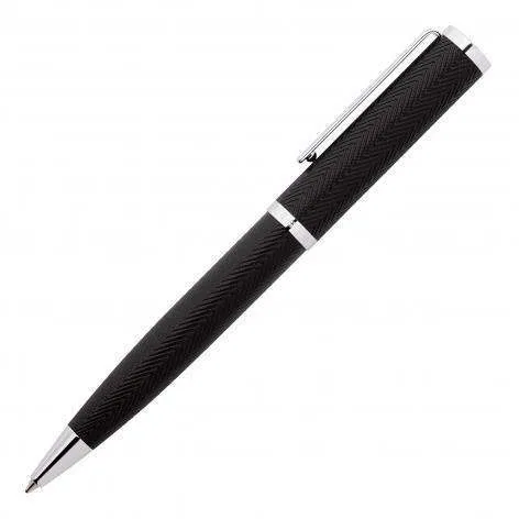 Formation Herringbone Chrome Ballpoint Pen by Hugo Boss